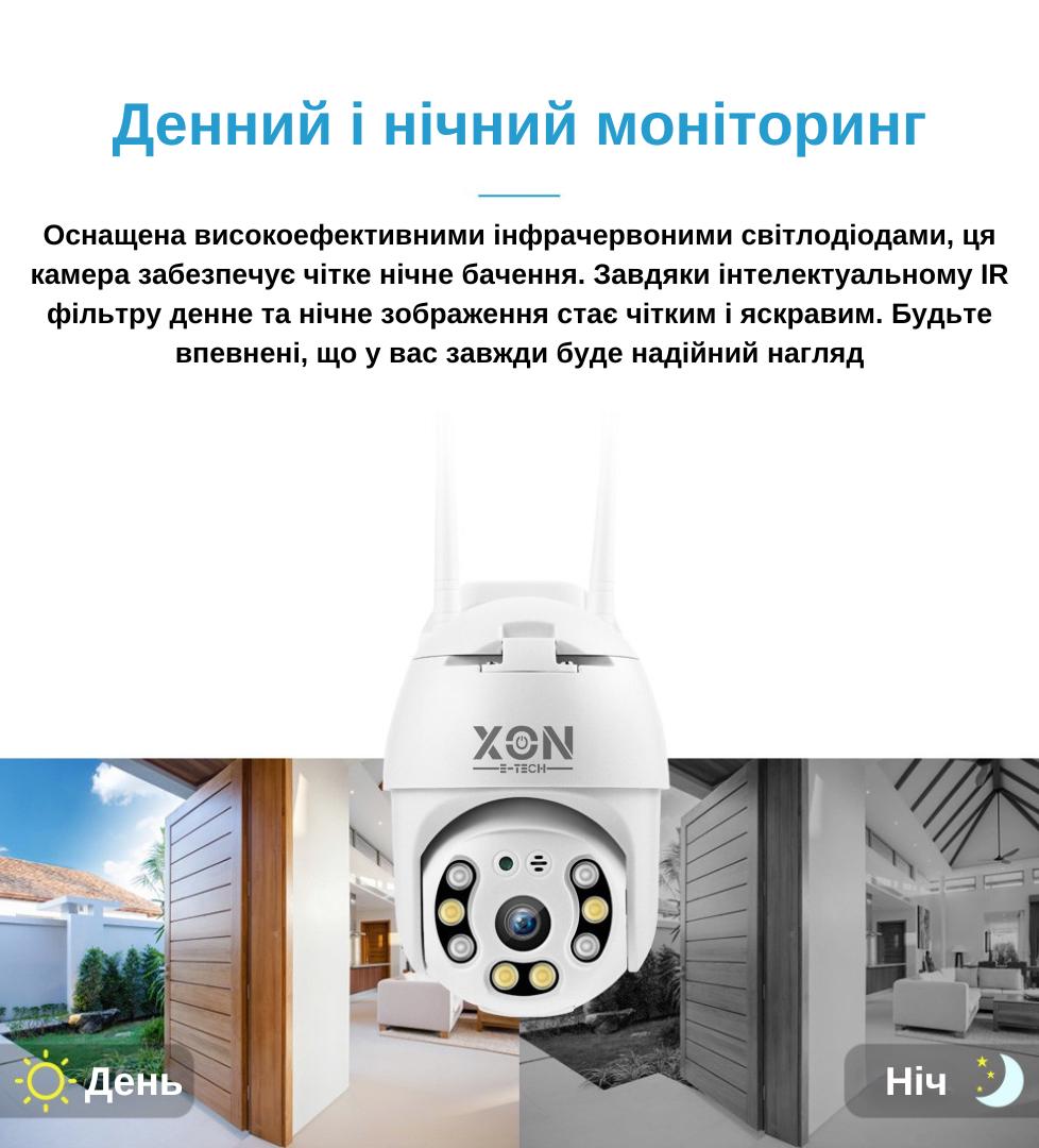 Камера видеонаблюдения уличная XON SmartCam Wi-Fi 1080P Белый (GCWEW21VW 4804) - фото 5