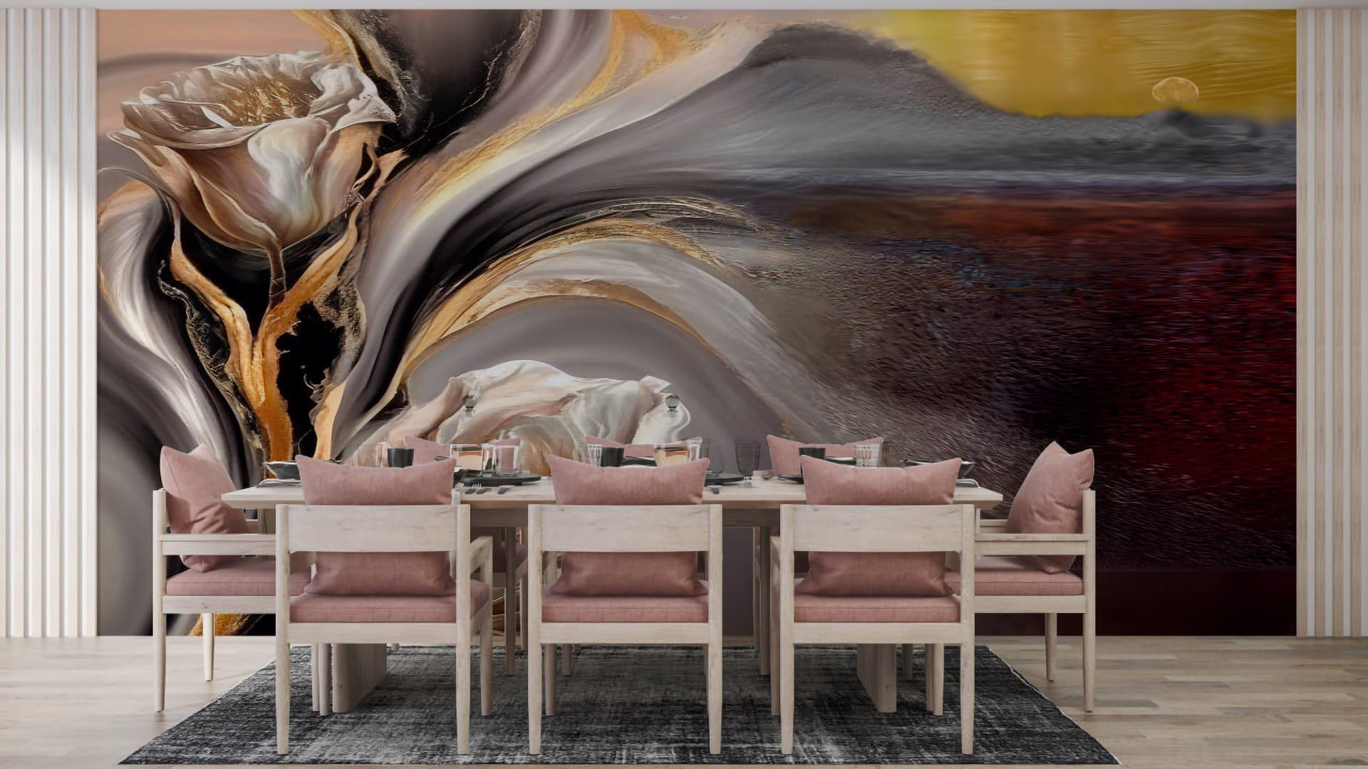 Фотошпалери флізелінові Styleo Print-walls Троянда акварель 030 400х250 см (Pw-030/4)