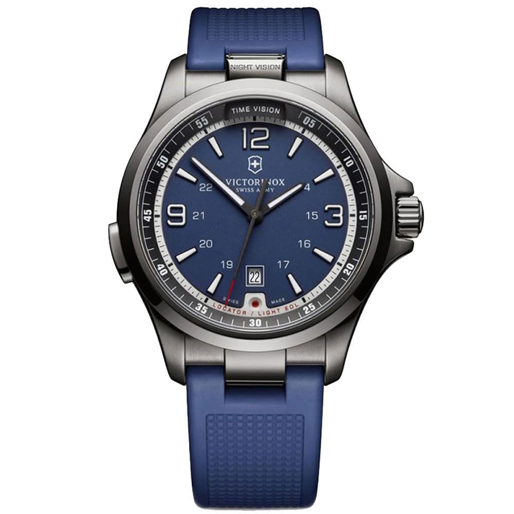 Наручний годинник чоловічий Victorinox Swiss Army Night Vision кварцевий Black (V241707)