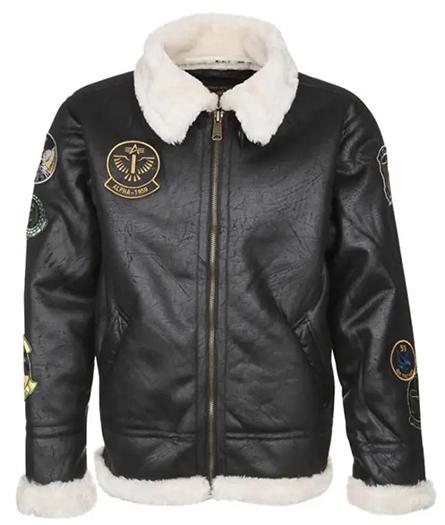 Зимовий бомбер Alpha Industries Jacket B3 FL Patch L Black (143123-03L)