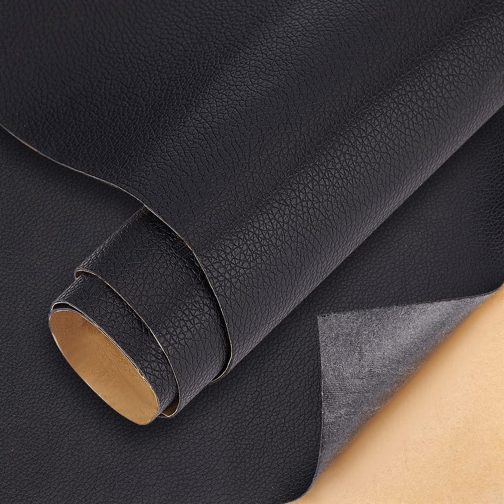 Заплатка из искусственной кожи самоклеящаяся 20х30 см Черный - фото 4