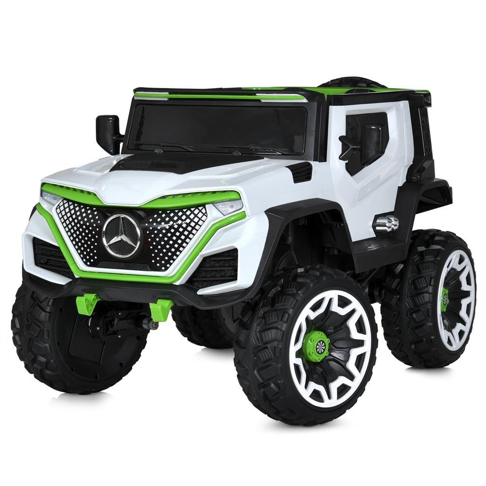 Дитячий електромобіль Bambi джип Mercedes M 5912EBLR Білий - фото 1 Дитячий електромобіль Bambi джип Mercedes M 5912EBLR Білий - фото 1