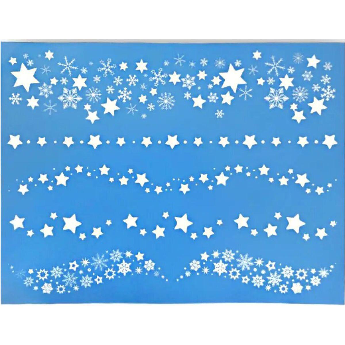 Детские тату Зимние снежинки (197358)