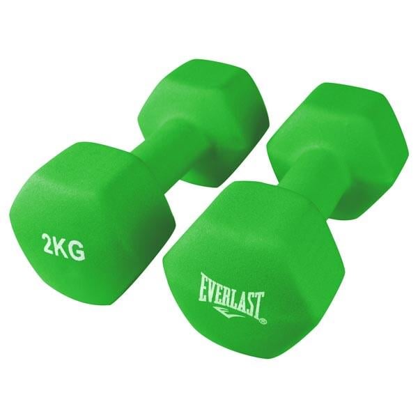 Гантели Everlast виниловые 2 кг х 2 шт. Зеленый (80024/2ws)