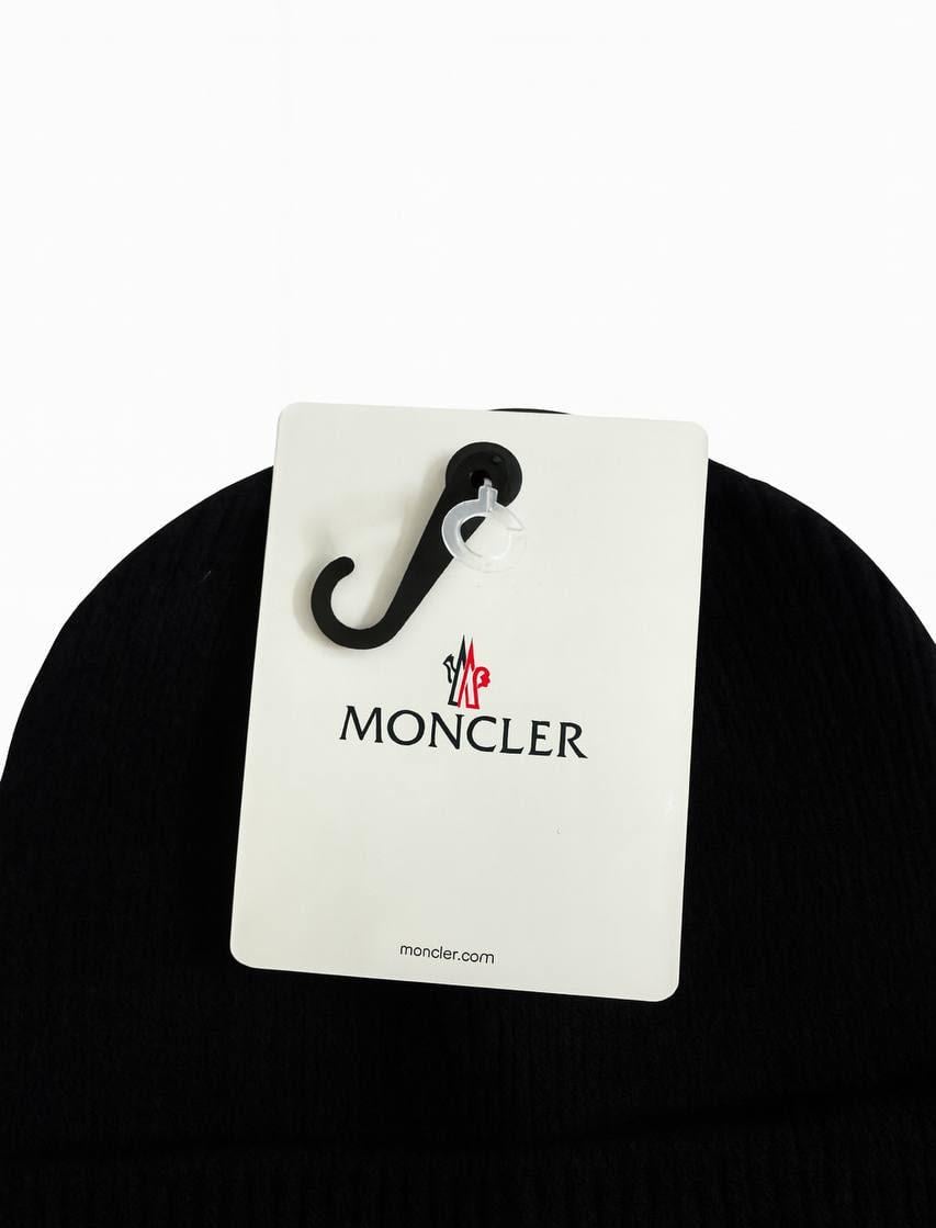 Шапка Moncler Черный (HAT-MON-004-BLK) - фото 4 Шапка Moncler Черный (HAT-MON-004-BLK) - фото 4