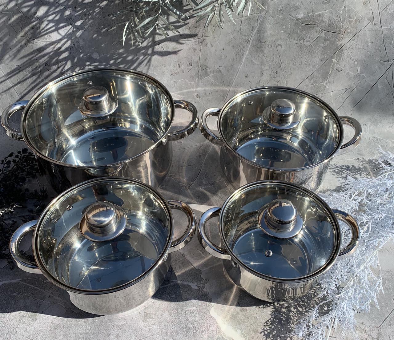 Набір каструль Edenberg EB-3734 8 пр. - фото 2 Набір каструль Edenberg EB-3734 8 пр. - фото 2