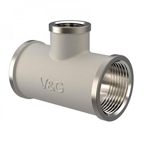 Тройник редукционный V&G VALOGIN ВхВхВ 3/4"х1/2"х3/4" (VG-202201)