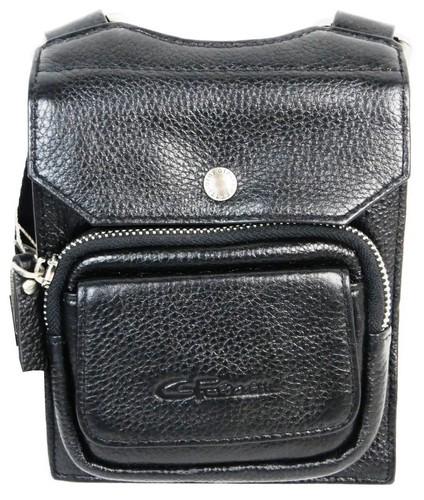 Сумка кожаная мужская через плечо Giorgio Ferretti Black (super474_B90001 Black)