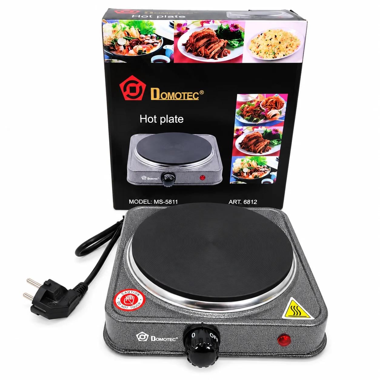 Плита электрическая настольная Domotec MS-5821 Черный (GR-06939)