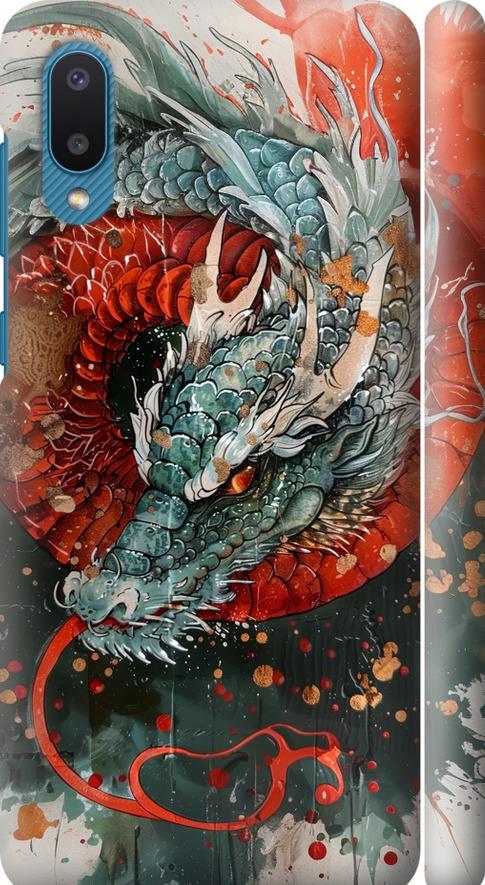 Чехол на Samsung Galaxy A02 A022G Стихия огня (6101m-2260-42517)