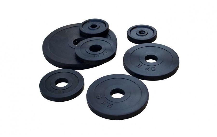 Гантель резиновая олимпийская RN-Sport на 72 кг (2522949989_rn_2) - фото 4