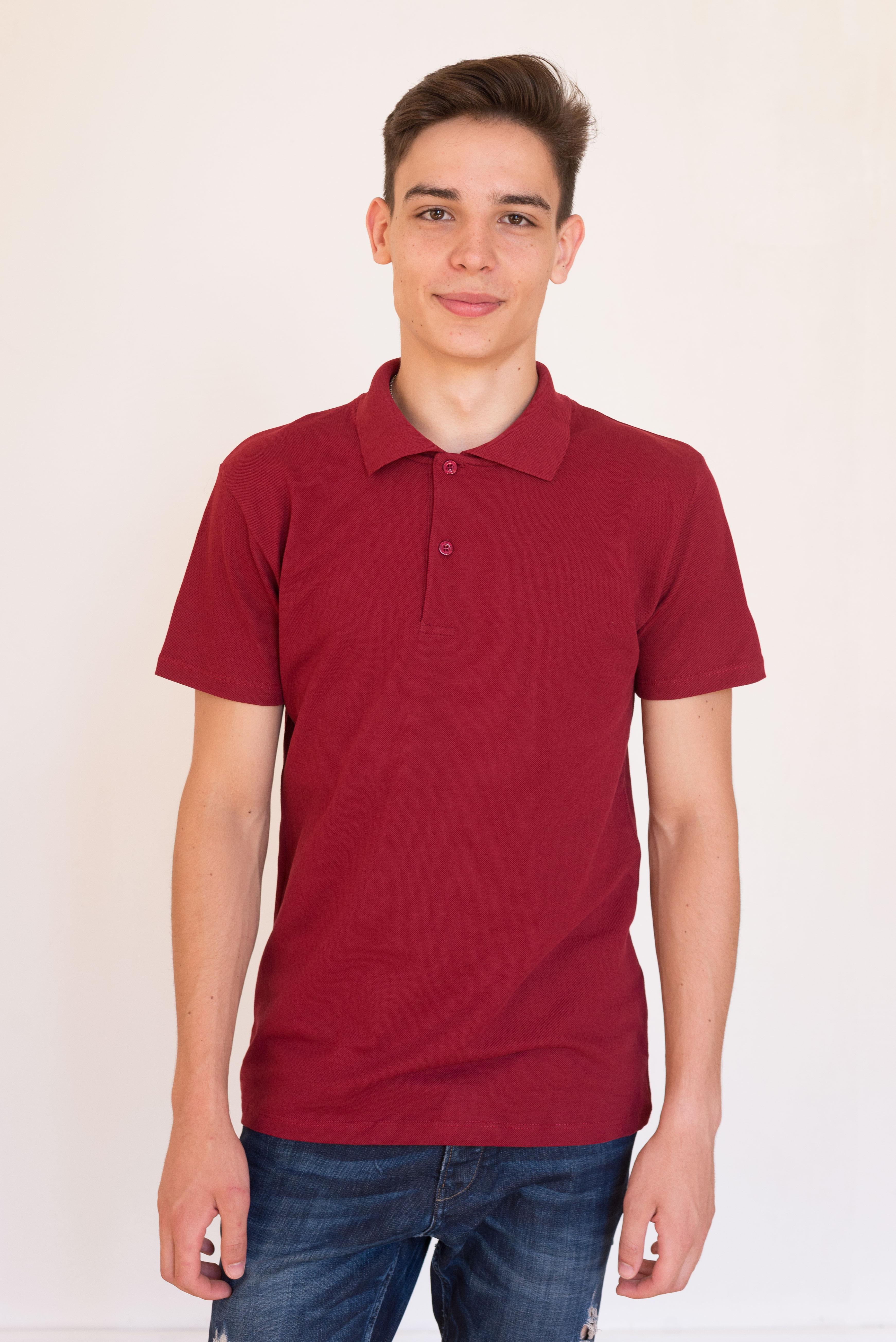 Поло мужское Наталюкс S Бордовый (1413509165211)