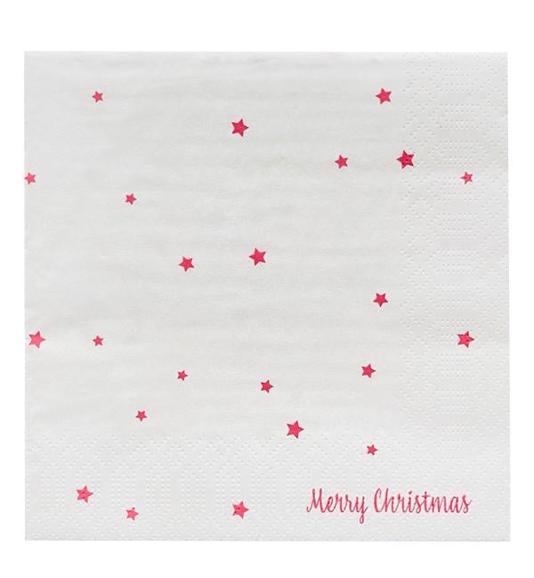 Серветки святкові Merry Christmas 33х33 см 20 шт. (13449588)