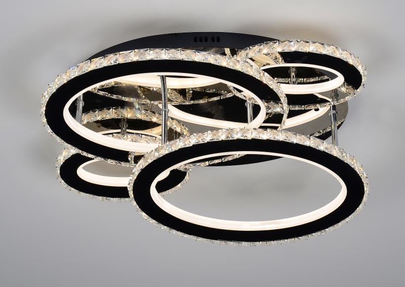 Люстра SVLIGHT LED светодиодная хрустальная с пультом 2888/2 2 172W 2.4G 3000-6000K