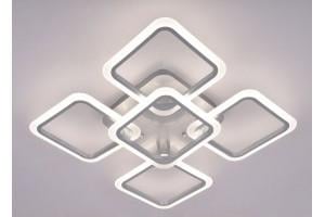 Люстра светодиодная Svet Square с пультом 150W 3000-6000К Белый (К SL-5342/4+1 WT)