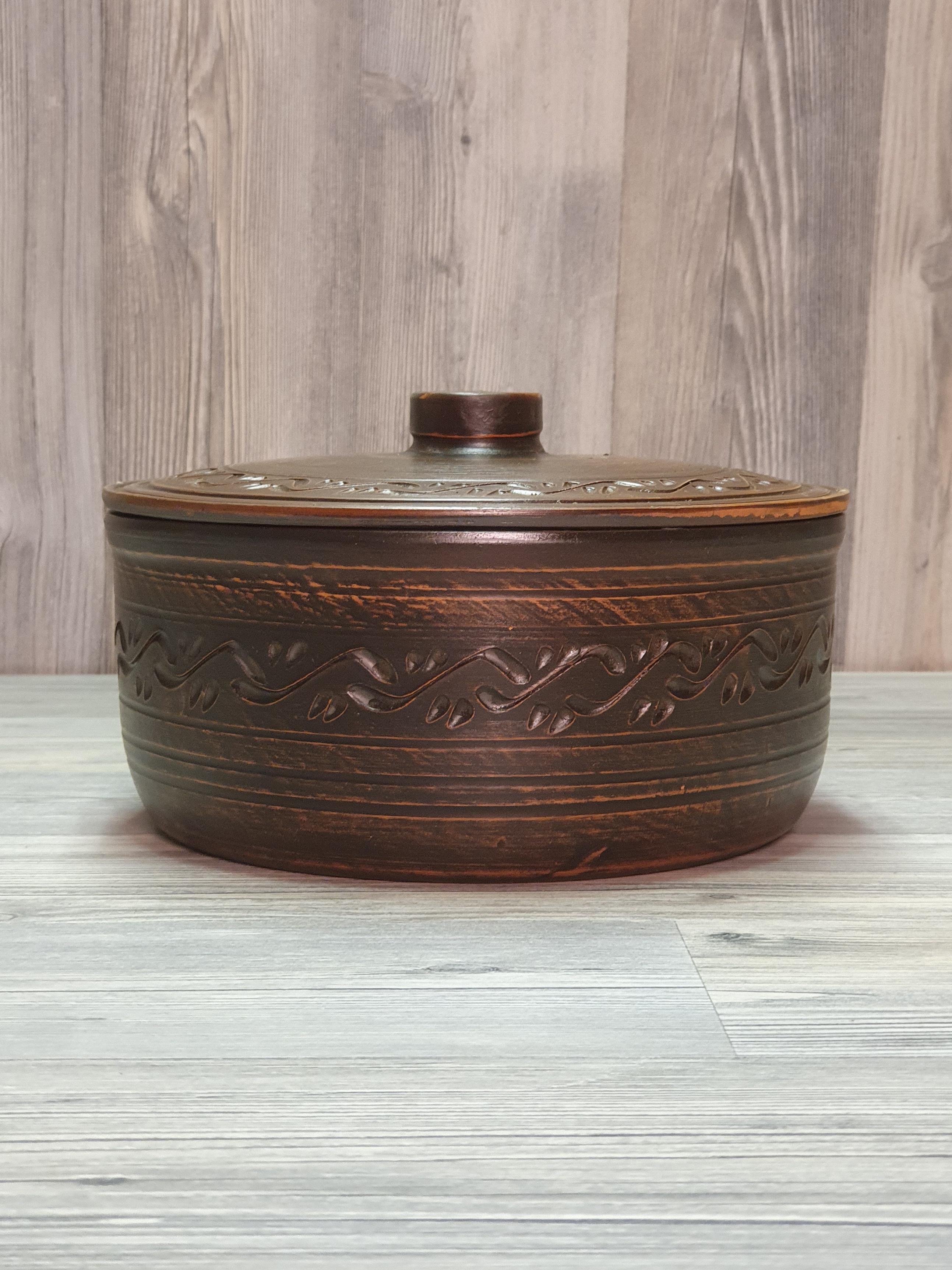 Горшочек для запекания из красной глины 1,8 л (5310)