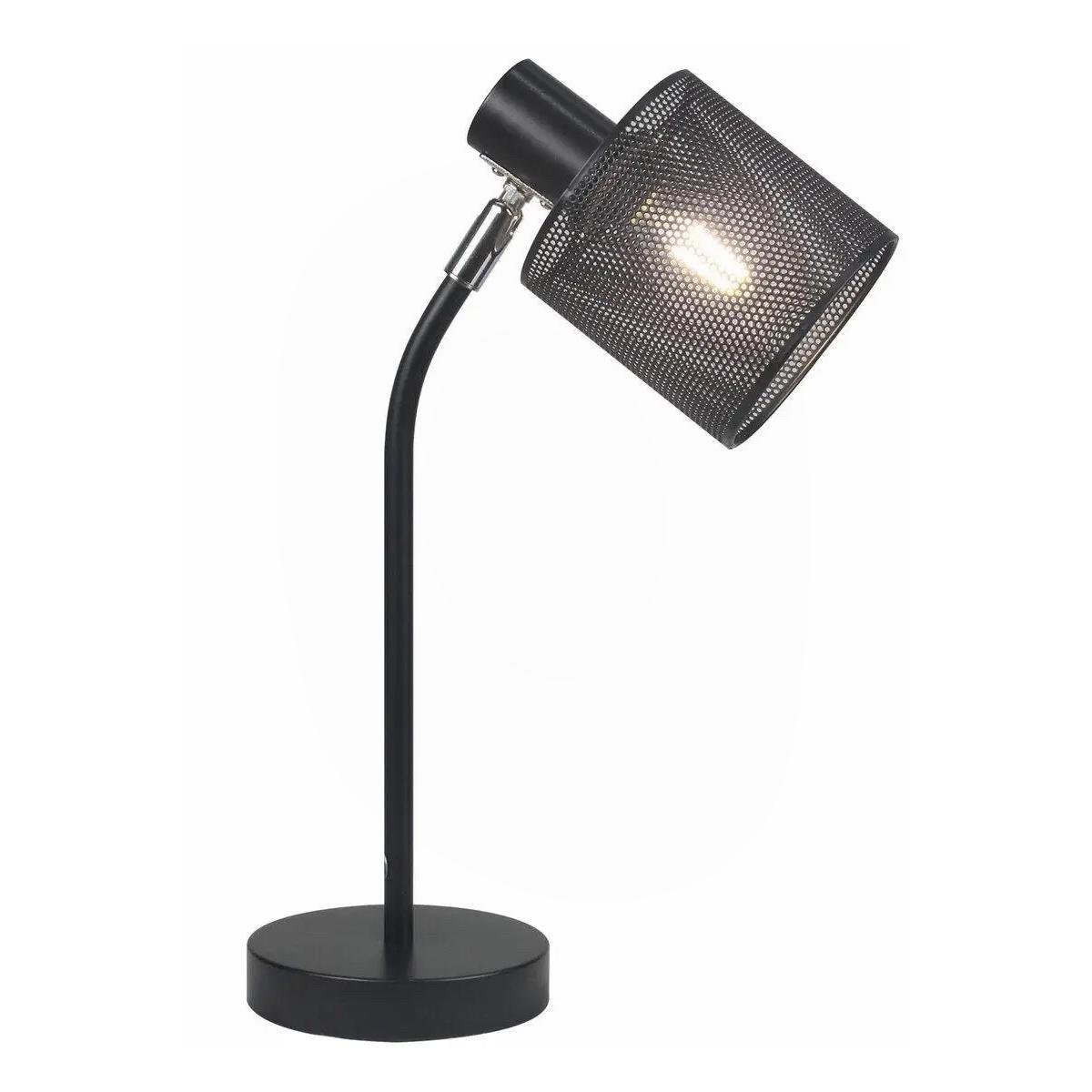Настольная лампа Valeso с плафоном-сеткой под лампу Е14 Черный (LT9076 BK)