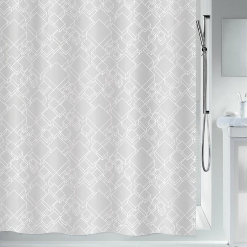 Шторка для ванной комнаты Spirella PEER Polyester 180х200 см Белый (10.20618)