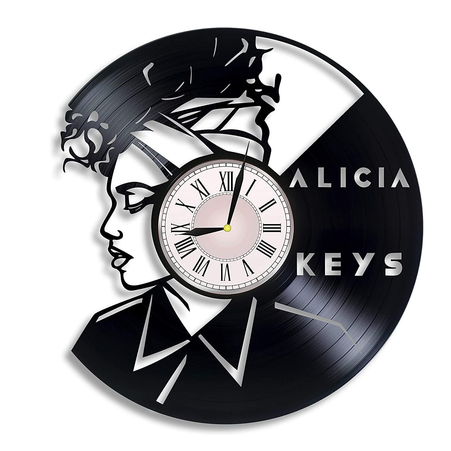 Часы настенные Alicia Keys 2918 из виниловой пластинки