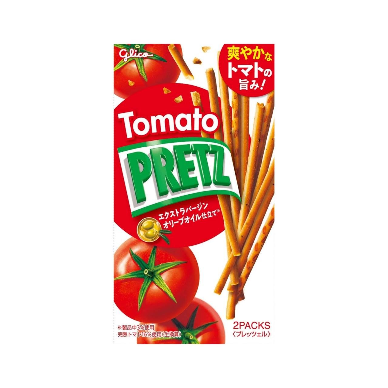 Кренделі Glico Pretz Tomato із томатами 53 г