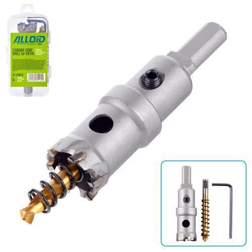 Сверло Alloid корончатое твердосплавное по металлу 22 мм - фото 3 Сверло Alloid корончатое твердосплавное по металлу 22 мм - фото 3