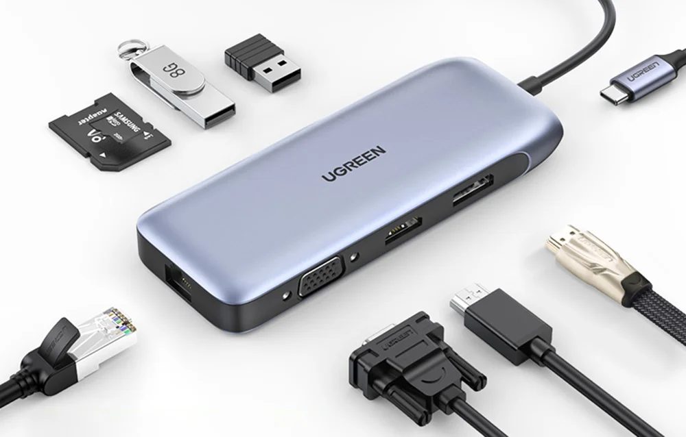 Концентратор UGREEN CM274 9in1 Grey (70301) - фото 4 Концентратор UGREEN CM274 9in1 Grey (70301) - фото 4