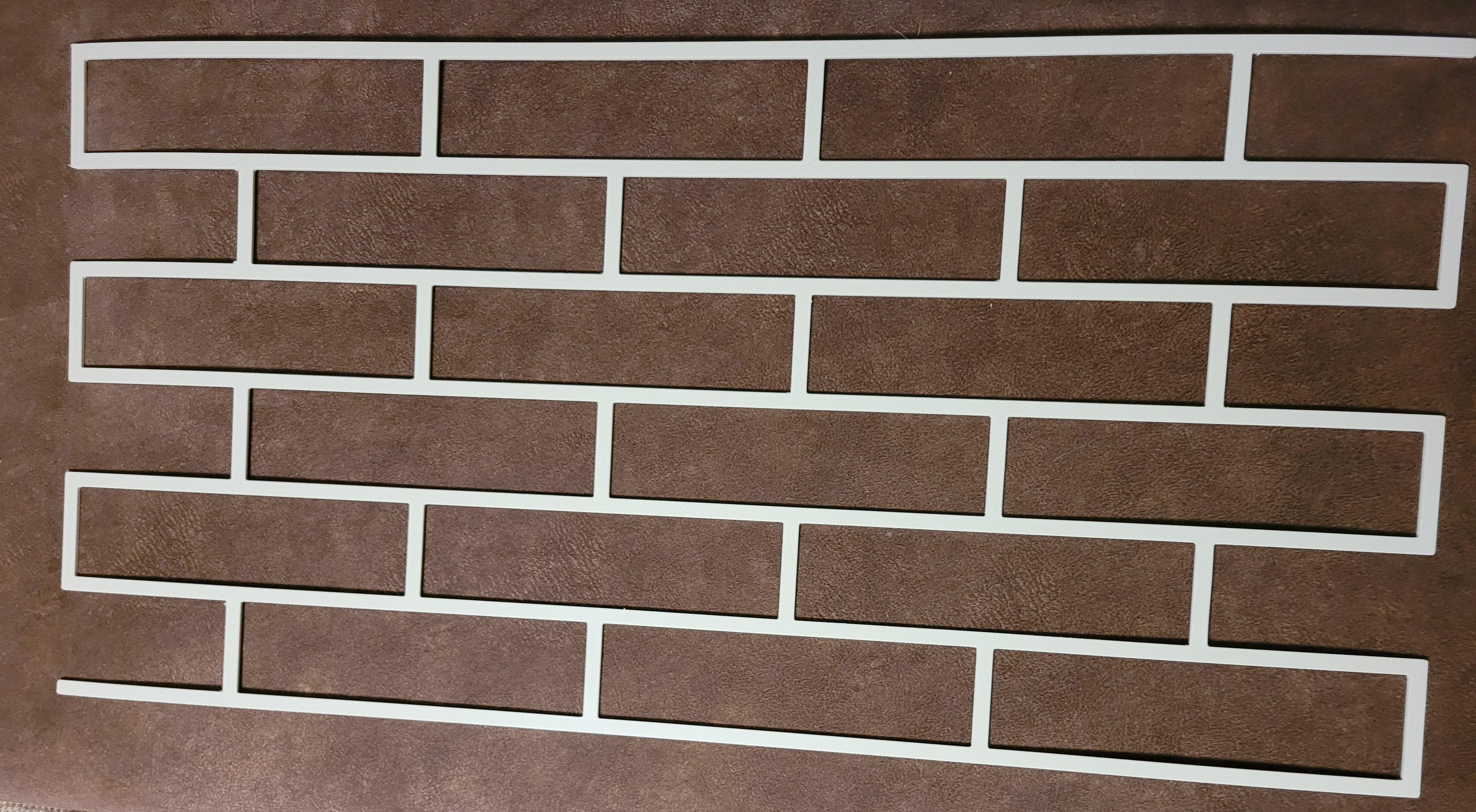 Комплект трафареттов для стен Dekorsten пластик 3 мм кирпич 250х65 мм 92x46/40х46 см (905)