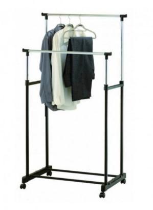 Стойка-вешалка Double Pole для одежды 5 вешалок Black - фото 3 Стойка-вешалка Double Pole для одежды 5 вешалок Black - фото 3