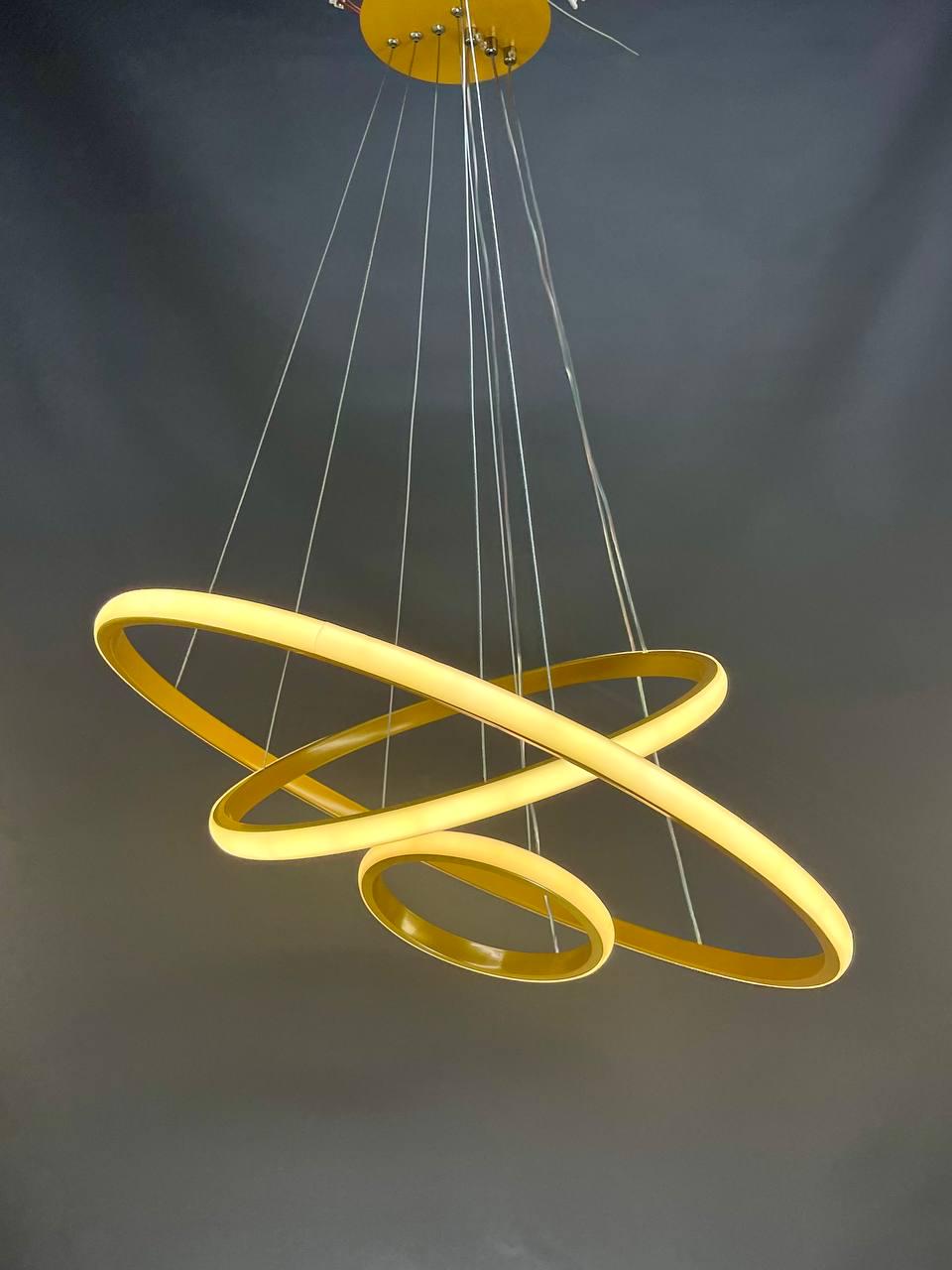 Люстра светодиодная Zilini ER011/60/40/20 110W Золотой (23916374) - фото 7 Люстра светодиодная Zilini ER011/60/40/20 110W Золотой (23916374) - фото 7