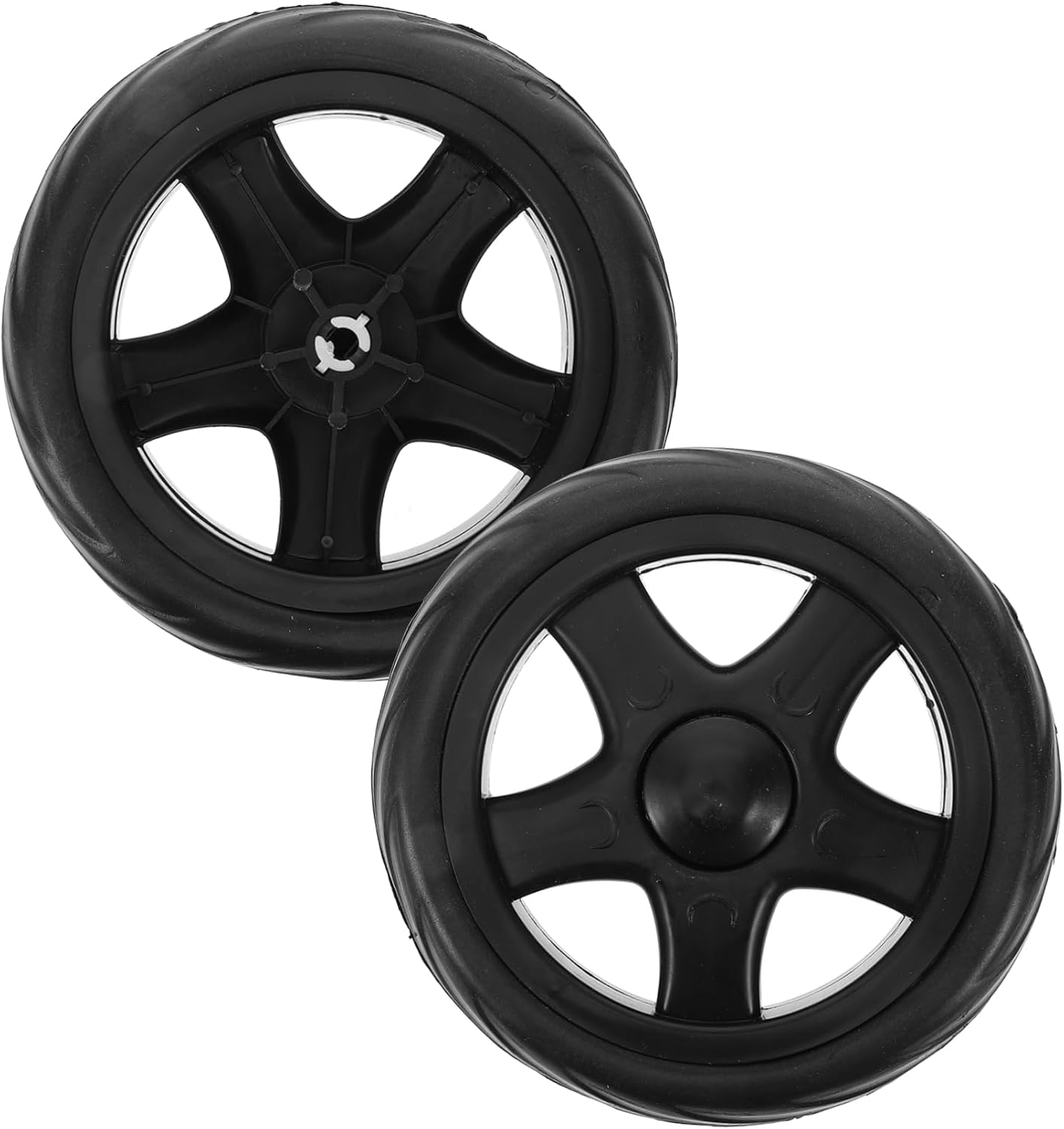 Колесо для кравчучки універсальне 15 см 2 шт. Чорний (XJ3208)