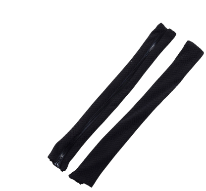 Набір чохлів на підлокітники для офісного крісла Slavich 2 шт. 10х45 см Чорний (24089073)