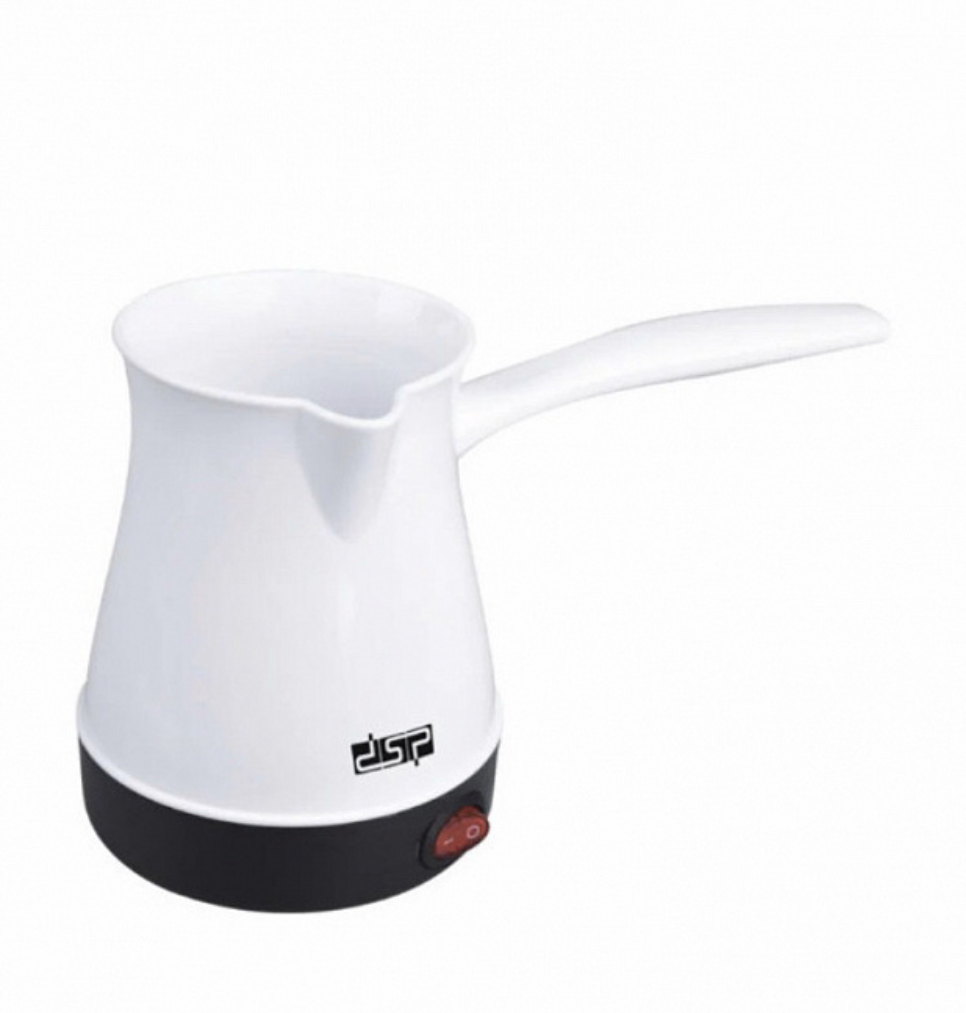 Кавоварка-турка електрична DSP KA3027 для меленої кави 600 Вт Білий (23120718) Кавоварка-турка електрична DSP KA3027 для меленої кави 600 Вт Білий (23120718)