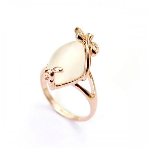 Кольцо с кристаллами Сваровски 96285 Showfay р. 16,5 Лунный камень