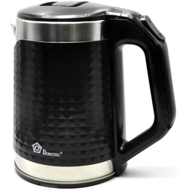 Электрочайник Domotec MS 5027 220V/1500W с металлической колбой Черный Электрочайник Domotec MS 5027 220V/1500W с металлической колбой Черный