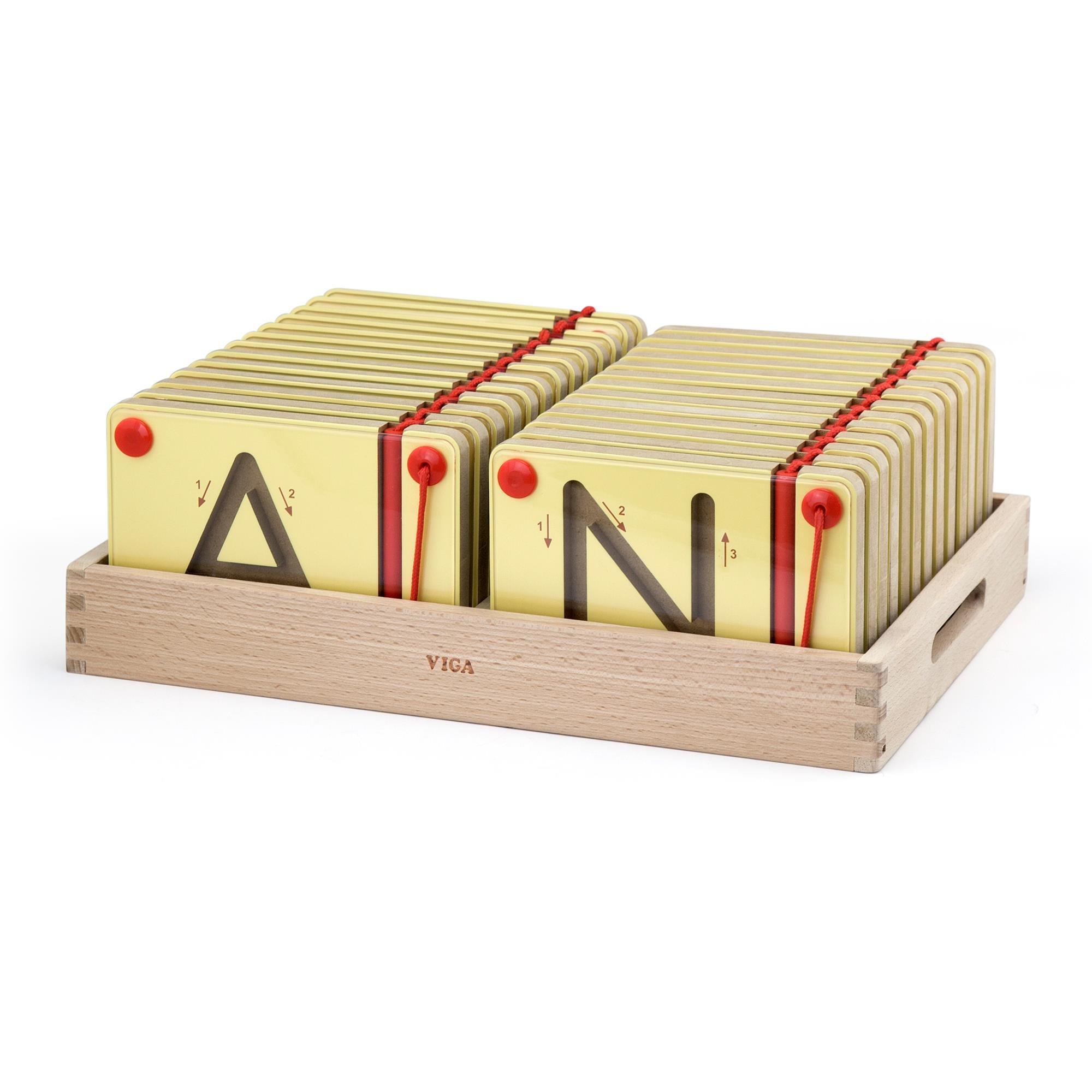 Набір для навчання Viga Toys Вчимося писати англійські великі літери