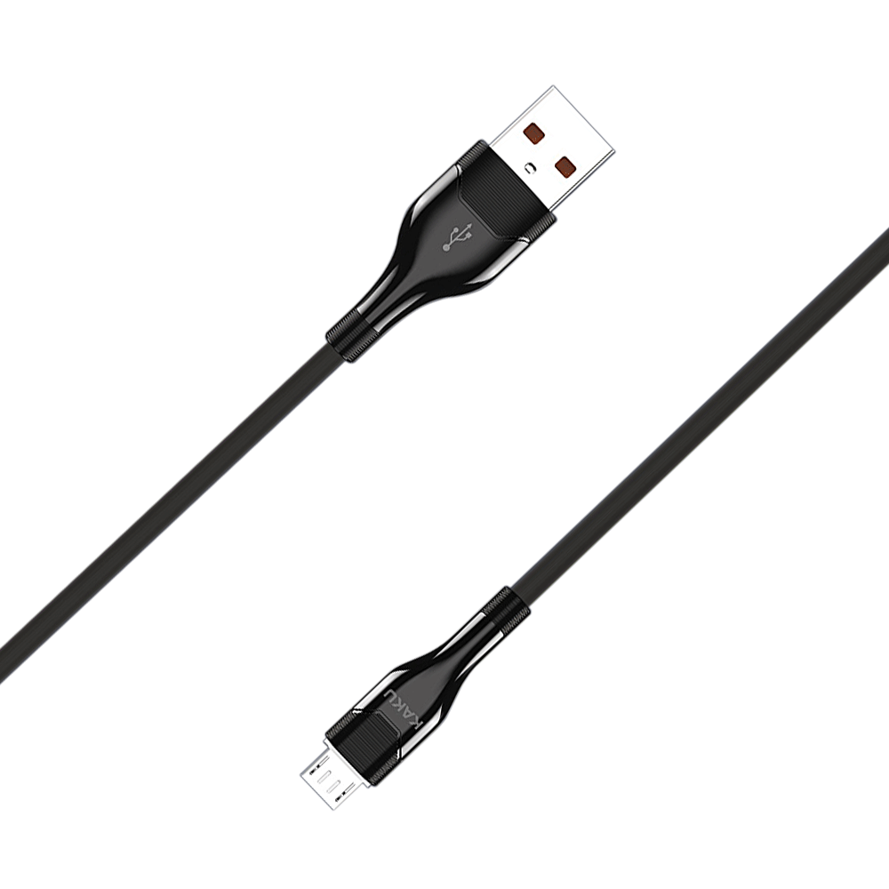 Кабель Kaku KSC223 USB Micro USB с подсветкой 1,2 м Black (2053079543) - фото 2