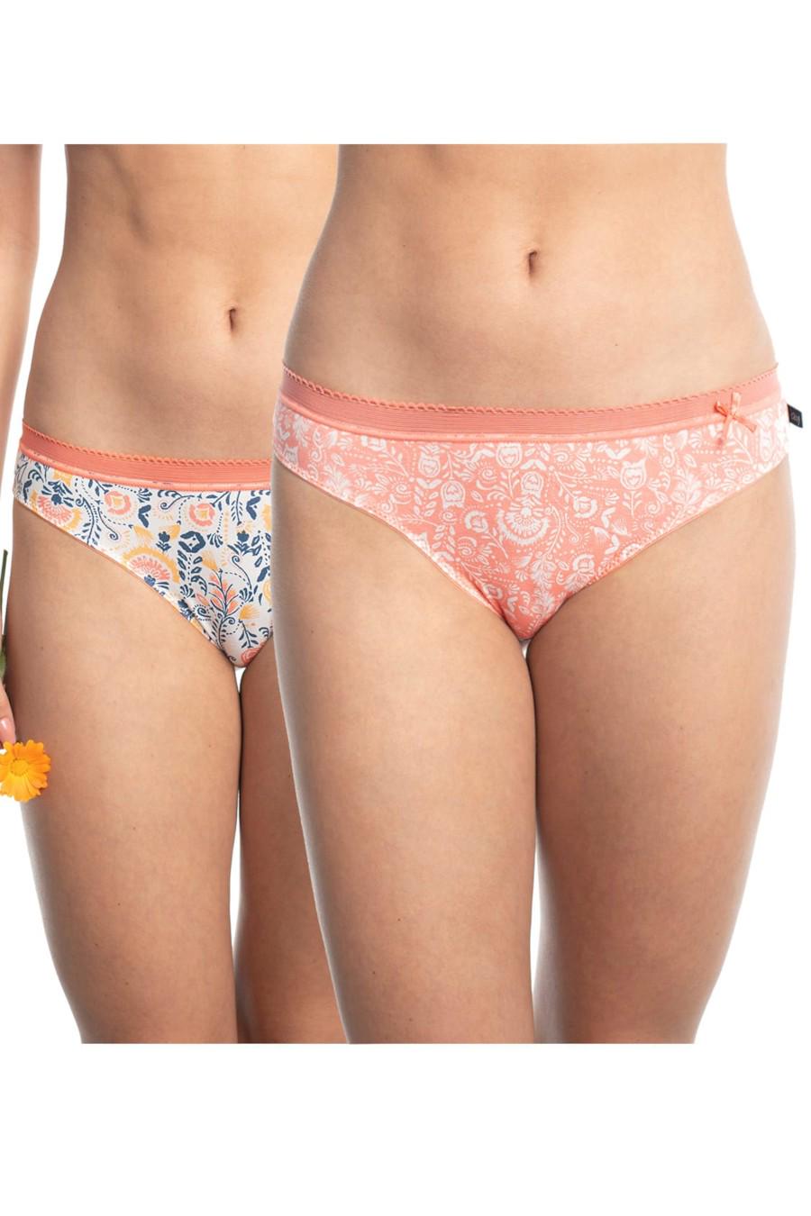 Трусики сліп Key р. 5/XL 2 шт. мікс Блакитний/Рожевий (67206)