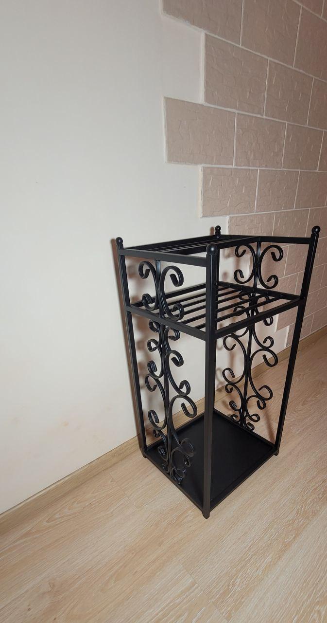 Дровниця кована 80х35х40 см Чорний (29614522) - фото 3 Дровниця кована 80х35х40 см Чорний (29614522) - фото 3