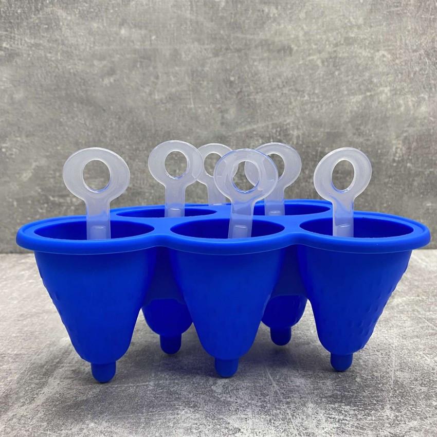 Форма для морозива Empire EM-9812 cиліконова 6 шт. Синій (1850442053) - фото 1