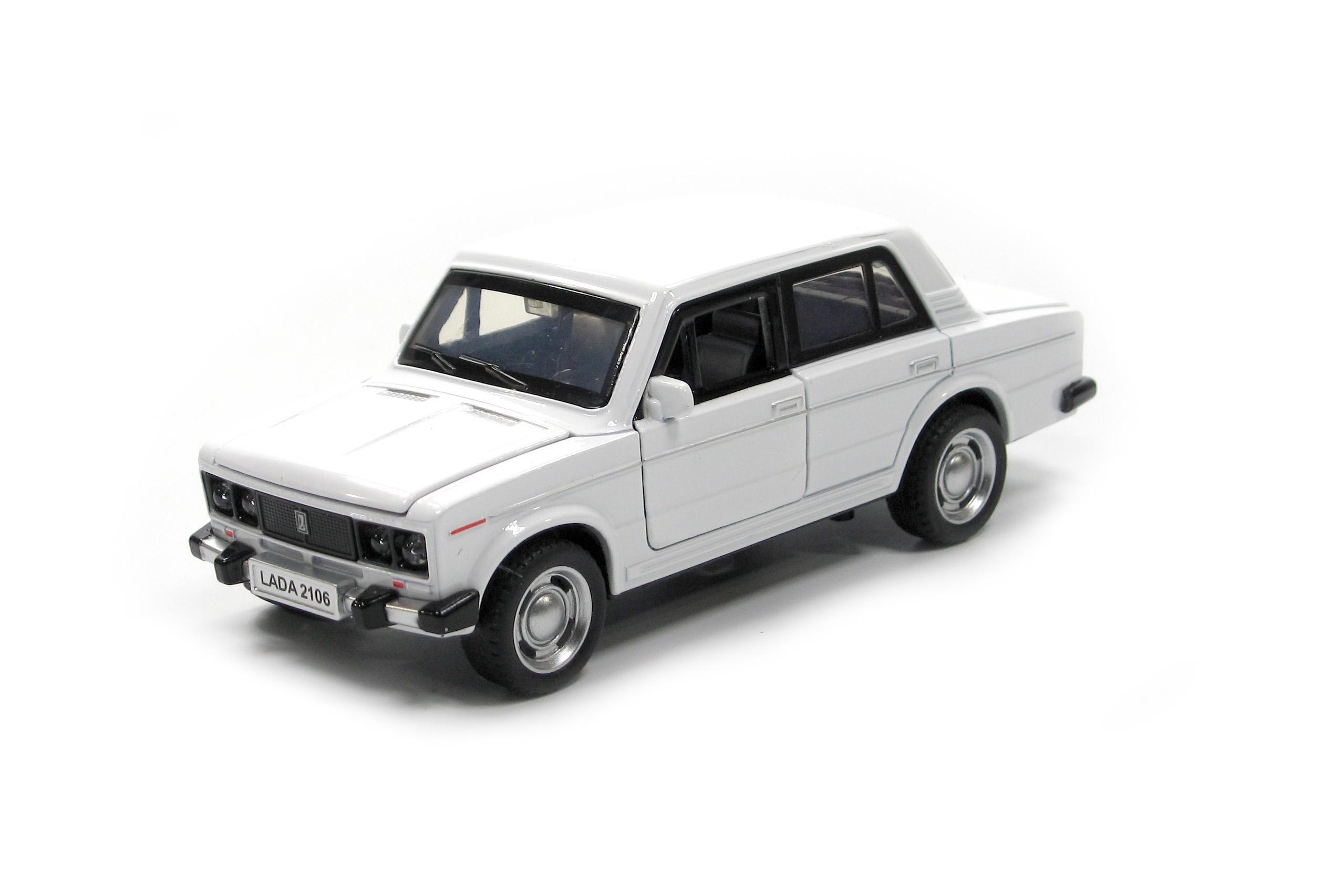 Модель металлическая Автопром LADA 2106 1:32-36 (7642 White)