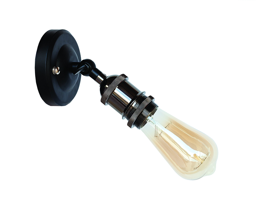 Бра Levistella Lofty короткое с патроном AMP12 Черный хром (1963530173)