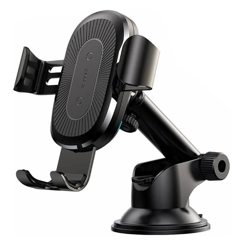 Автодержатель для телефона Baseus c беспроводной зарядкой Черный