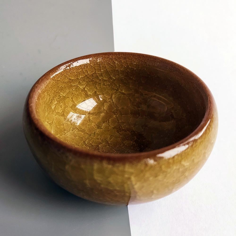 Пиала для чая Колотый лед Желтый - фото 2