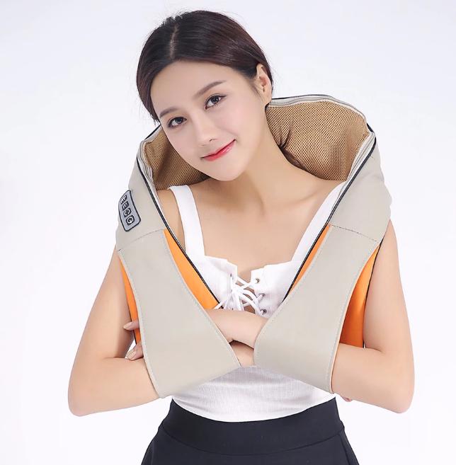 Масажер шиацу 4 кнопки для шиї плечей і спини з функцією підігріву 65W - фото 10 Масажер шиацу 4 кнопки для шиї плечей і спини з функцією підігріву 65W - фото 10