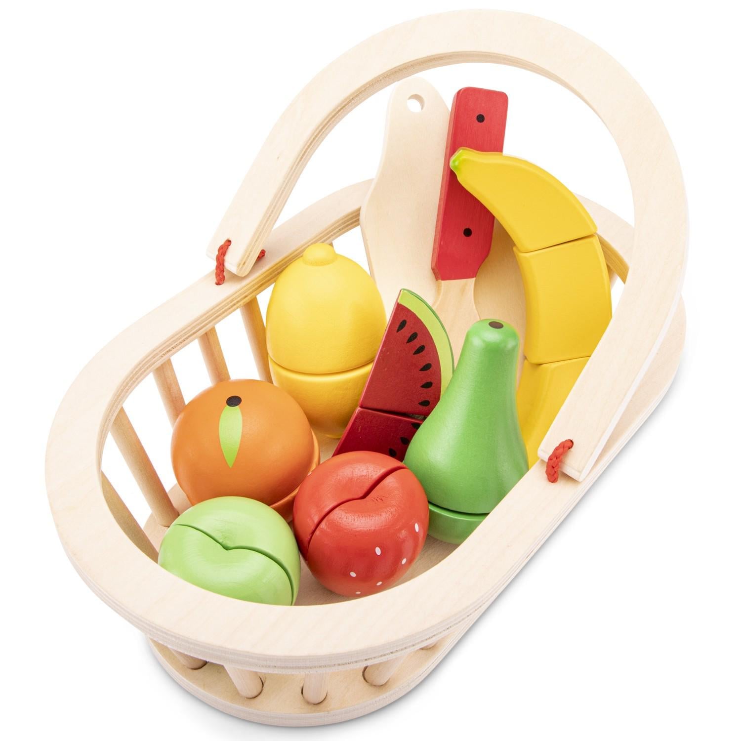 Игровой набор New Classic Toys Корзина с фруктами 25,5х16х9 см