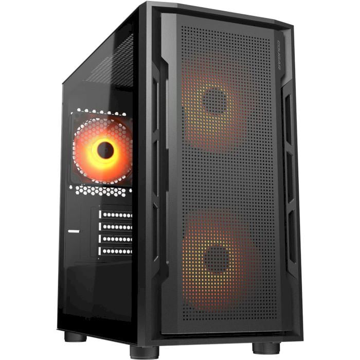 Корпус для ПК Cougar Uniface Mini RGB Mini-Tower PSU MicroATX/Mini-ITX ARGB Black (35227094)