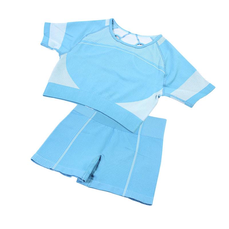 Комплект женский шорты и топ Lesko The Queen Jane 2088-2 S Blue