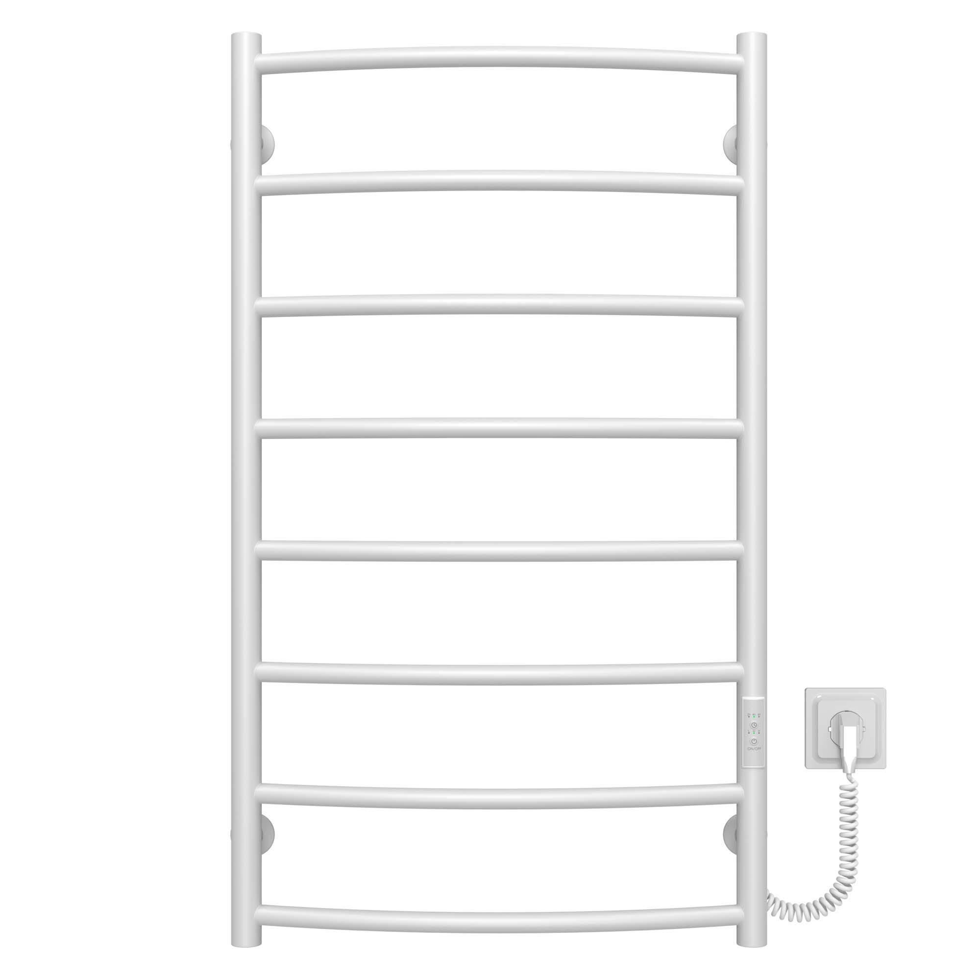 Рушникосушарка електрична Deffi Класік П8 WD03 праве підключення нержавіюча сталь 500х900 мм Білий (C.DK.90.50.8.E.W.R.3)