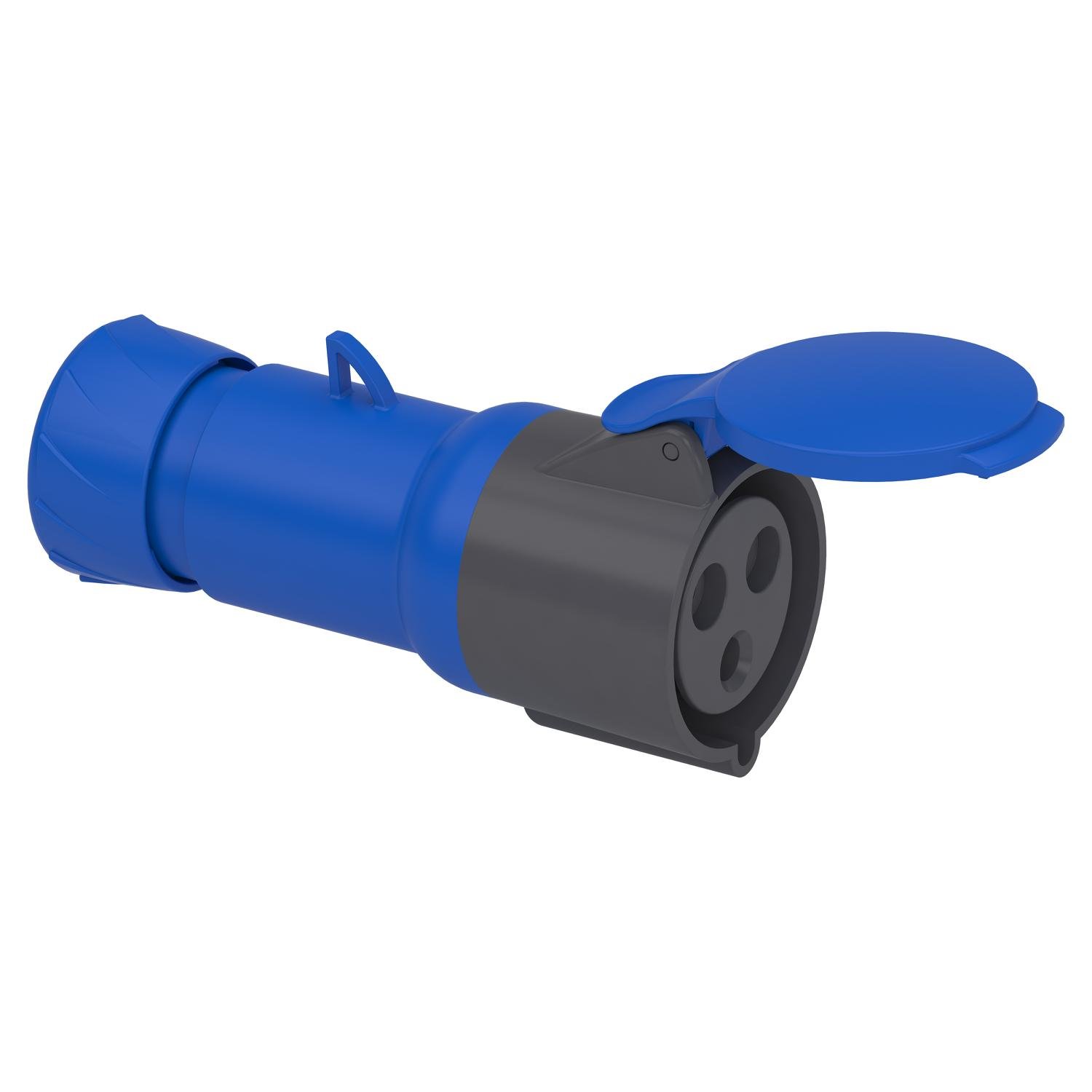 Силовая розетка Schneider Electric Mureva 2P+E 32А 250 В переносная IP44 Синий (PKF32M423) Силовая розетка Schneider Electric Mureva 2P+E 32А 250 В переносная IP44 Синий (PKF32M423)