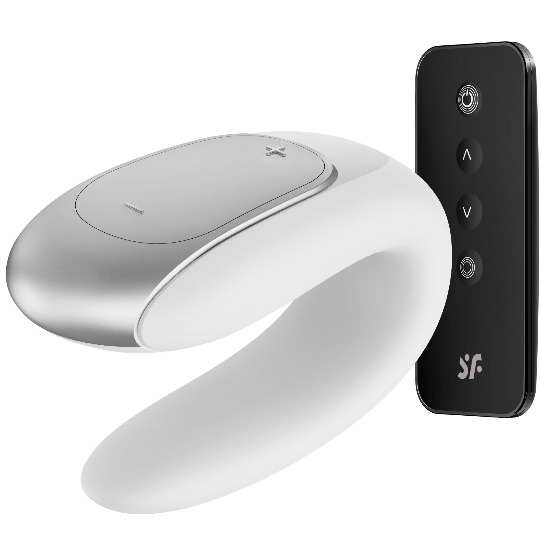 Смарт-вібратор для пар Satisfyer Double Fun з пультом White (SO5057)